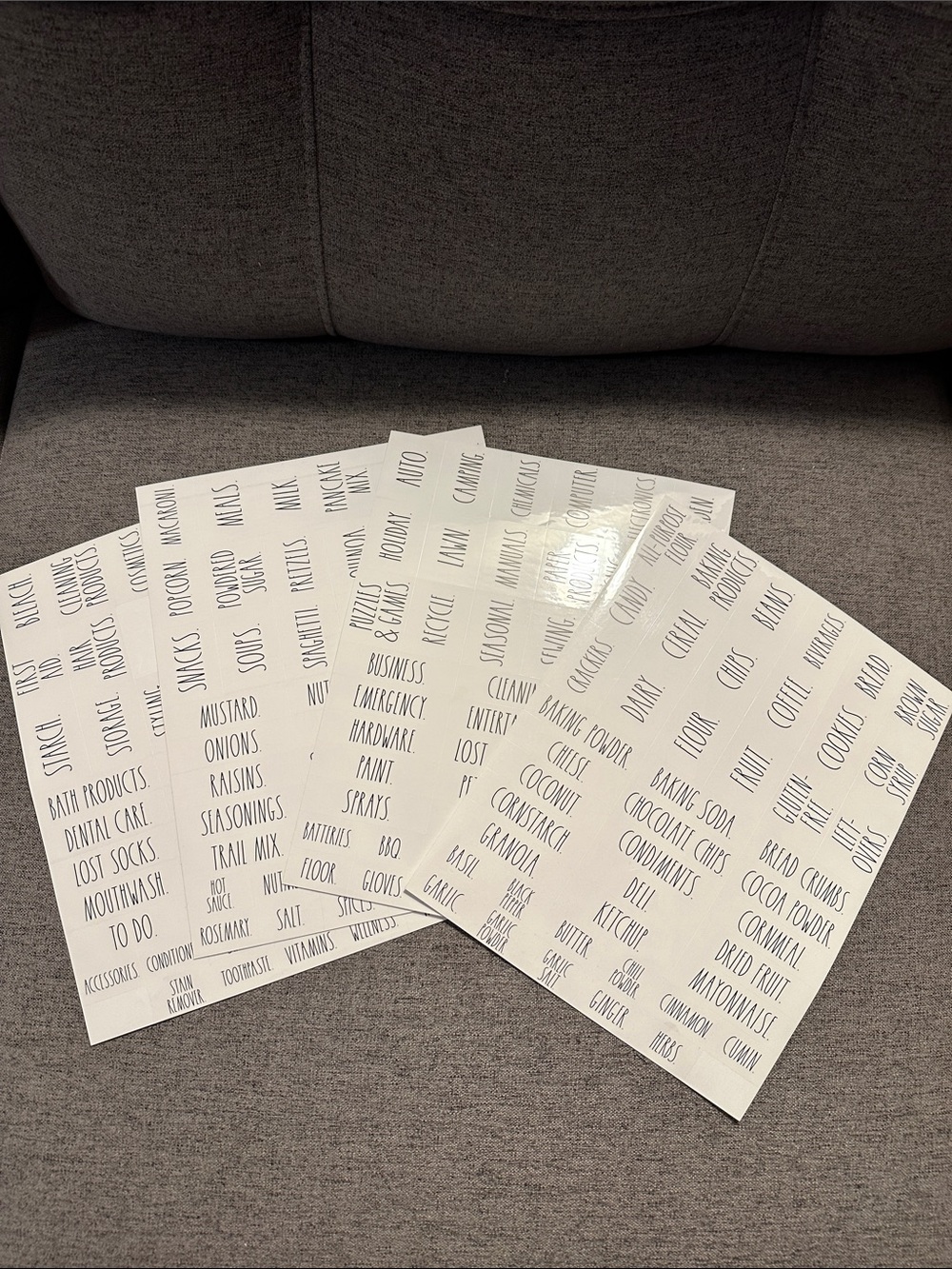 Rae Dunn Pantry & Home Label Sticker Set ( Open )